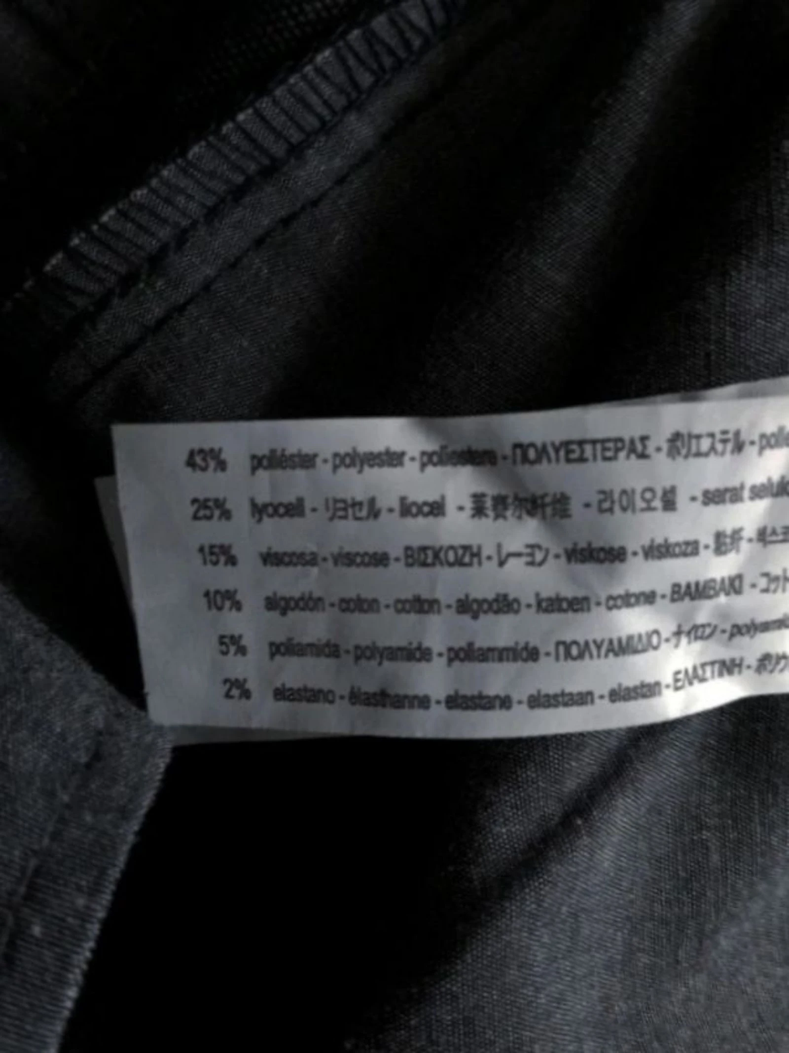 Grijze camouflaged Chino Zara EU40 Zwarte Camo Militaire op maat gemaakte broek Donker Grunge – photo 9